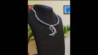 Unveil Elegance: Bridal CZ American Diamond Necklace Set - Radiate Bridal Elegance ✨💎