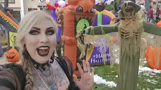 Our New 2024 Halloween Yard Display!