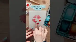 Einfacher Aquarell Blumen Trick zum malen lernen #aquarell #malen