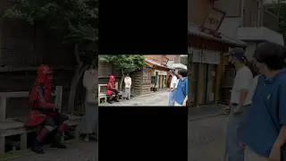 Woman in Yukata Meets a REAL Samurai