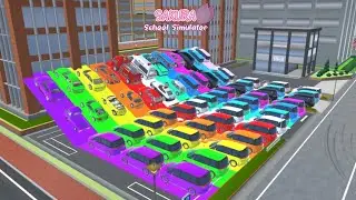 ALL RAINBOW SUPER CARS COLLECTION AT REPAIR SHOP | SAKURA SCHOOL SIMULATOR |#video-76