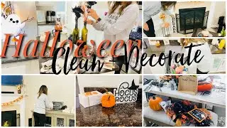 HALLOWEEN CLEAN + DECORATE | DECORATING FOR HALLOWEEN 2021