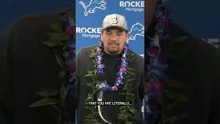 Penei Sewell: &ldquo;You are capable of doing anything you set your mind to&rdquo; 💙 | Detroit Lions #shorts