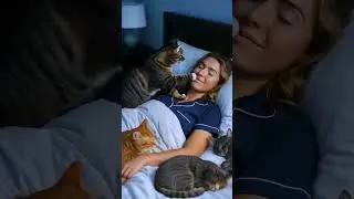 3 AM - please wake up 😾 need a snack. My cat is being funny at late night.