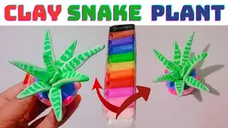 How to make Snake Plant 🌵 with Foam Clay | Simple Clay Craft Ideas
