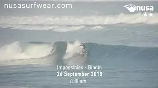 26 - 09 - 2018 /✰✰ / NUSA's Daily Surf Video Report from the Bukit, Bali.