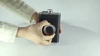240ml Mini Stainless Steel Liqueur Flask Flagon Funnel With Folding Telescopic Water Cup 10