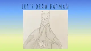 Batman drawing tutorial !🦇 #drawing #art #batman #tutorial #blowup #viral #batmandrawing