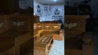 kursi tamu sudut Kayu Jati