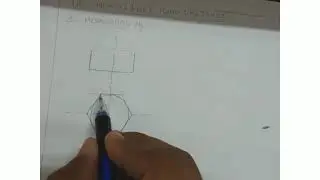 Free Hand Drawing: Hexagonal Nut Part 2