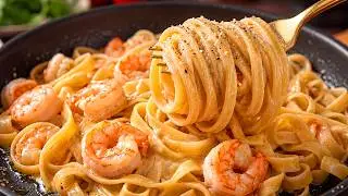 It’s So Delicious That I Make It Every Day! The Perfect Shrimp Pasta At Home