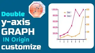 how to make double Y  Graph in Origin| Double y-axis graph with full customization