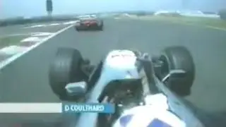 David Coulthard flips off Michael Schumacher (Magny Cours, 2000)