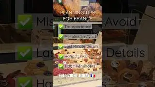 FRANCE Trip Planning Tips! Full vid up today.  #travel #wanderlust #france
