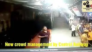Unique way of crowd management at Mumbai local railway stations