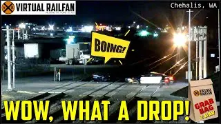 CAR DROPS HARD ONTO TRACK AT CHEHALIS! BEST TRAIN CREW DANCE EVER! AUTORACK SEE-THRU & MORE 9/7&8/22