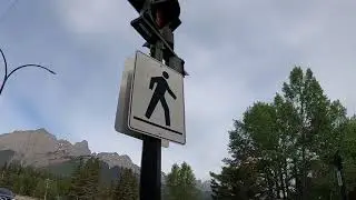Canmore Alberta Canada Bike Trail (Three Sisters-CougarCreek & back to Three Sisters)