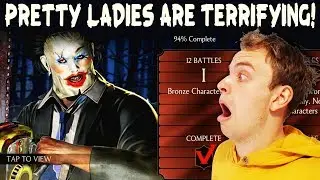 MKX Mobile. Pretty Lady Leatherface Challenge Review. Best Character in the Update.