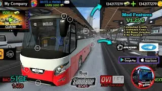 Update!Bus Simulator :EVO Mod Apk | Unlimited Credits,Coins & Unlocked All Buses | Latest V1.25.2