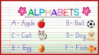 Alphabets A to Z | A for Apple 🍎 B for Ball 🏀 | English Alphabets A to Z Easy Learning For Kids |