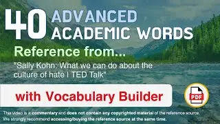 40 Advanced Academic Words Ref from 