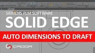 Auto Dimensions to Draft - Solid Edge ST9
