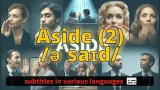 Aside (2)  meaning with 5 examples