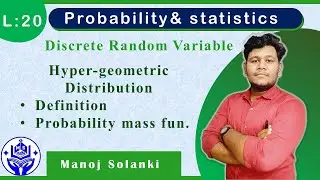Hyper-Geometric Distribution | Definition, Concept and Probability mass function | MS/BS #msmaths