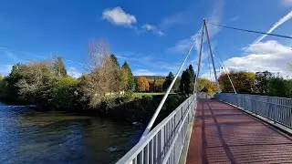 Morning  Walk In Pontypridd Park | Walking Tour 4K Video | South Wales, UK 🇬🇧