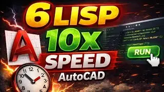6 AutoCAD LISP That Save 10&times; Time (Must-Use Workflows)