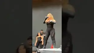 BEBE REXHA loses her shit when someone in the crowd throws item at her