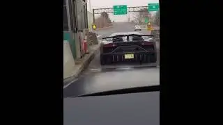 Lamborghini SVJ SHOOTS FLAMES at Full Throttle! 🔥 #shorts