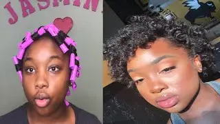 I TRIED A PERM ROD SET ON MY SHORT NATURAL HAIR FOR THE FIRST TIME AND THIS HAPPENED...