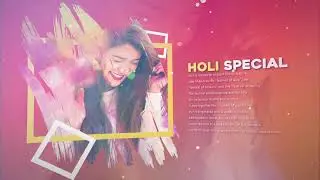 #167 | Free Template Here | Holi Special Colorful Brush | New After Effects Template | Template Hub