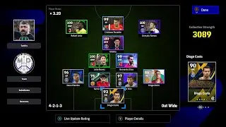 Efootball (Me playing Top Player mode against Uruguay while I am on a Portugal team)