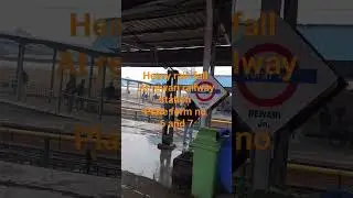 rain fall railway station rewari plate form 6 and 7 but no repair work fully neckligency