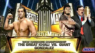 🥶 The Great Khali vs Giant Gonz&aacute;lez &ndash; Battle of the Giants! #wwe2k25 #wwe #ytvideo #khali #fyp #yt