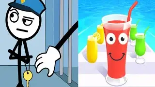 Thief Puzzle VS Juice Run - Satisfying ASMR Gameplay ALL Levels