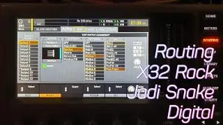 Mengatur Behrimger X32 Rack Sebagai Snake Digital