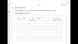 AA SL TZ2 paper 1 May 2021 q4