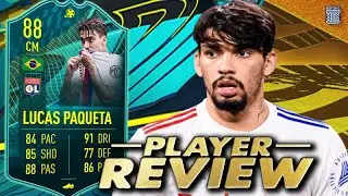 88 PLAYER MOMENTS PAQUETA PLAYER REVIEW! MOMENTS LUCAS PAQUETA SBC - FIFA 22 ULTIMATE TEAM