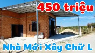 Bán nhà Chữ L mới xây giá rẻ 450 triệu đất 100% thổ cư ở xã Hảo Đước Tây Ninh bao giấy tờ sổ hồng