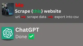 Web Scraping Using ChatGPT  #openai #chatgpt #webscraping