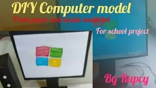 Easy Computer model (paper craft) for school project #art #craft
