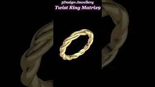 ||🔷How To Make Twist Ring🔷II #matrix9  #rhino3d   #Jewellery Cad Design  #tutorial  #3dmodeling