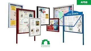 AF58 Aluminium Noticeboards Manufactured by Greenbarnes Ltd