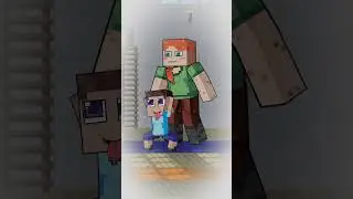 Маленький Стив и сложный выбор между двумя семьями &mdash; история из Minecraft.