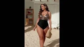 Elegancki str&oacute;j kąpielowy plus size