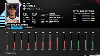 【MLBTheShow25Stats/メジャーリーグ選手能力】Braves2A 79 Hayden Harris ATL2A ヘイデン・ハリス選手