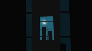 awesome night window view painting with Ibis paint x #ibispaintx #city view #nightsky #moon #window🌆